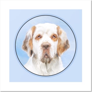 Clumber Spaniel Painting - Cute Original Dog Art Posters and Art